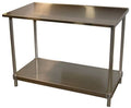 16 Gauge Stainless Top Table 34 to 35.5 x 30 x 48 in. A27676