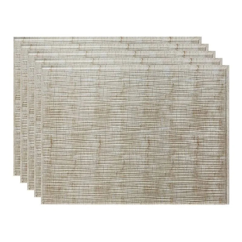 Silver Metal Backsplash Panel 15 Sq ft Kit S260