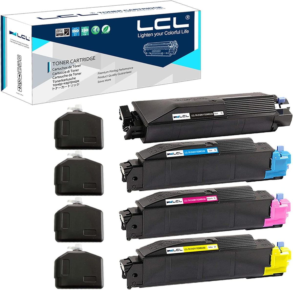 Compatible Toner Cartridge 4-Pack (Black Cyan Magenta Yellow) J76765
