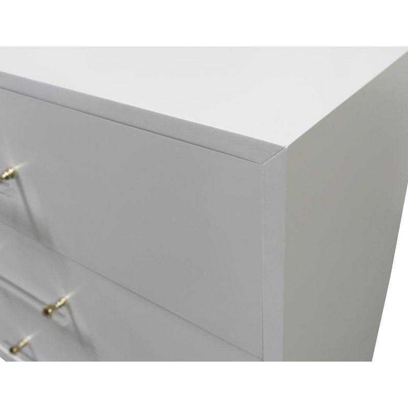 White Lacquer Hall Chest E5258