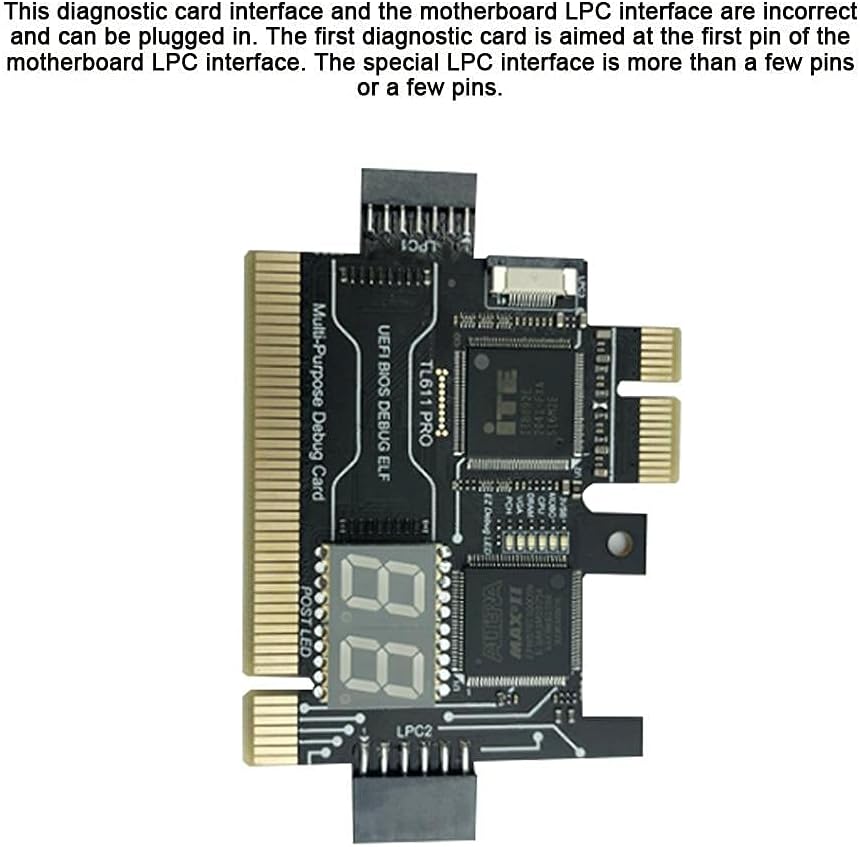 PCIe Motherboard Diagnostic Card Analyzer for Laptop Desktop (Black) K528