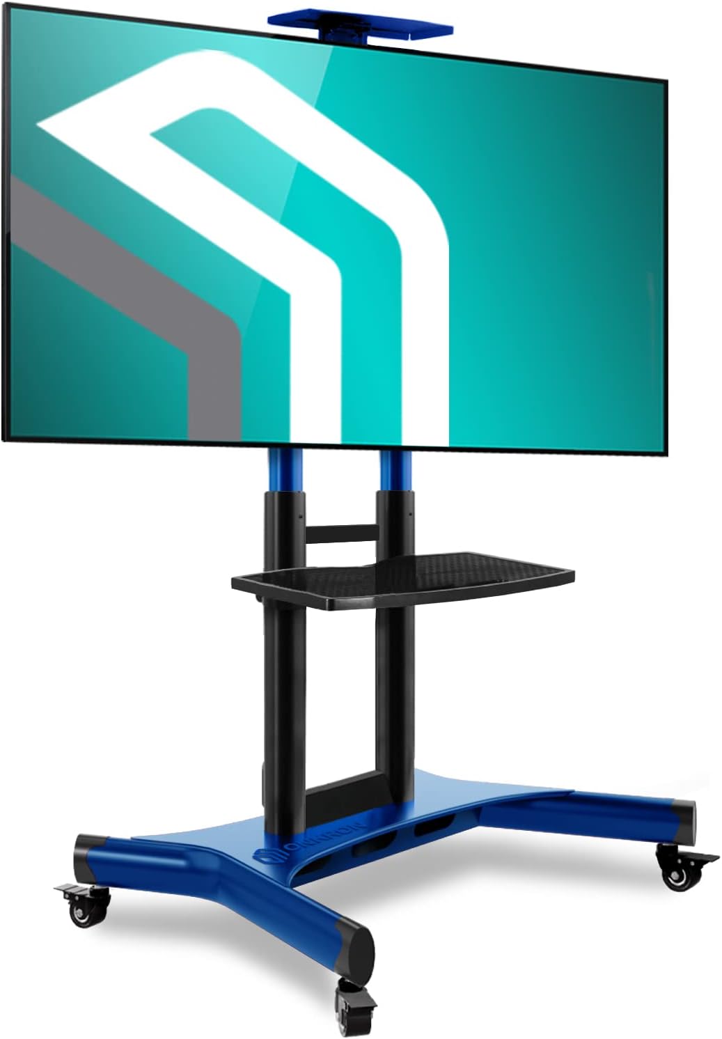 Mobile TV Stand Rolling TV Cart for 40” – 70” Flat Curved Screen TV with Wheels Shelves I477