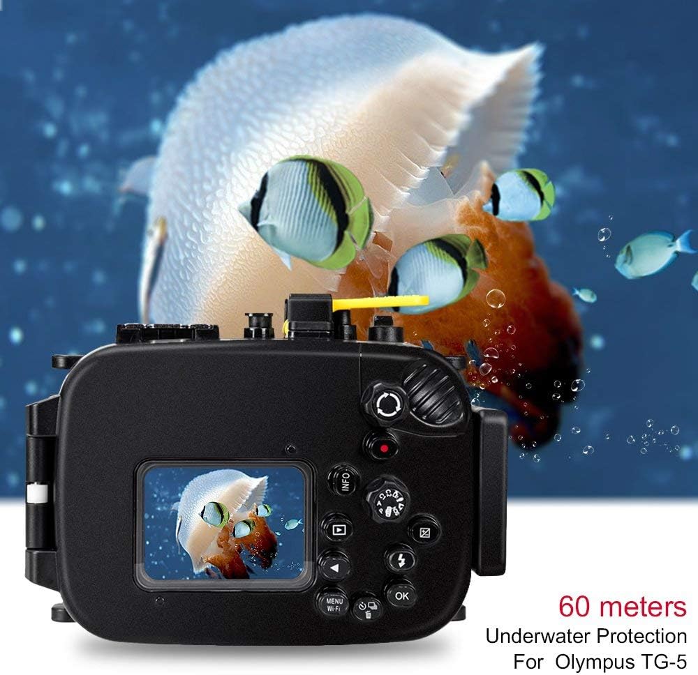 Waterproof housing case for Olympus TG-5 Cameras B4824