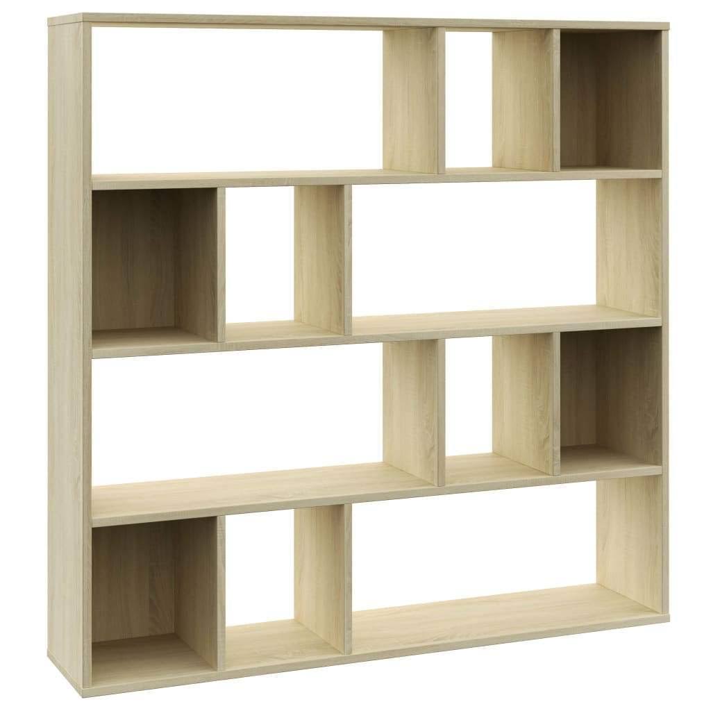 Concrete Gray Room Divider Book Cabinet Chipboard C2532