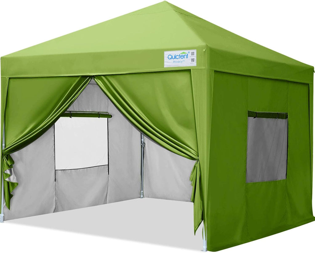 8x8 Pop up Canopy Tent with Sidewalls and Mesh Windows U866