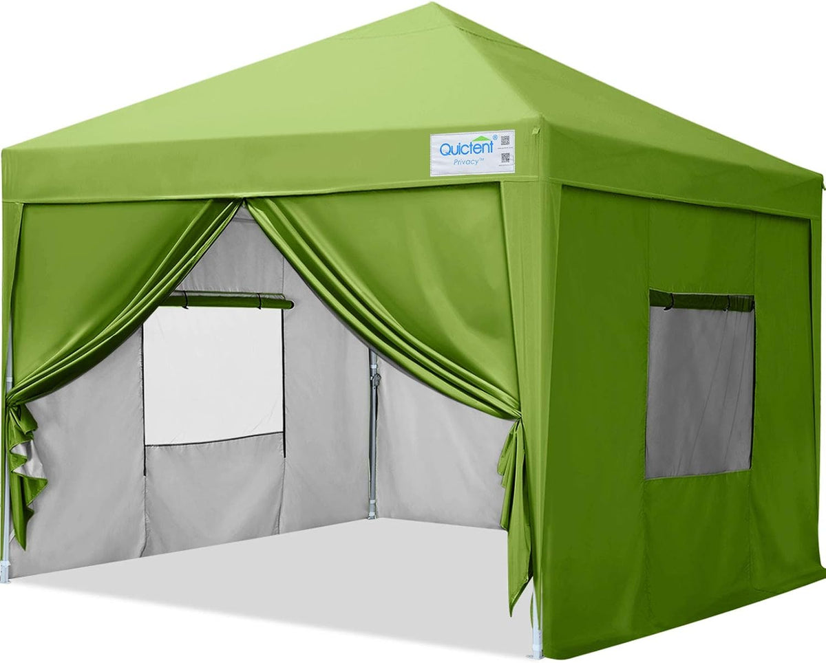8x8 Pop up Canopy Tent with Sidewalls and Mesh Windows U866