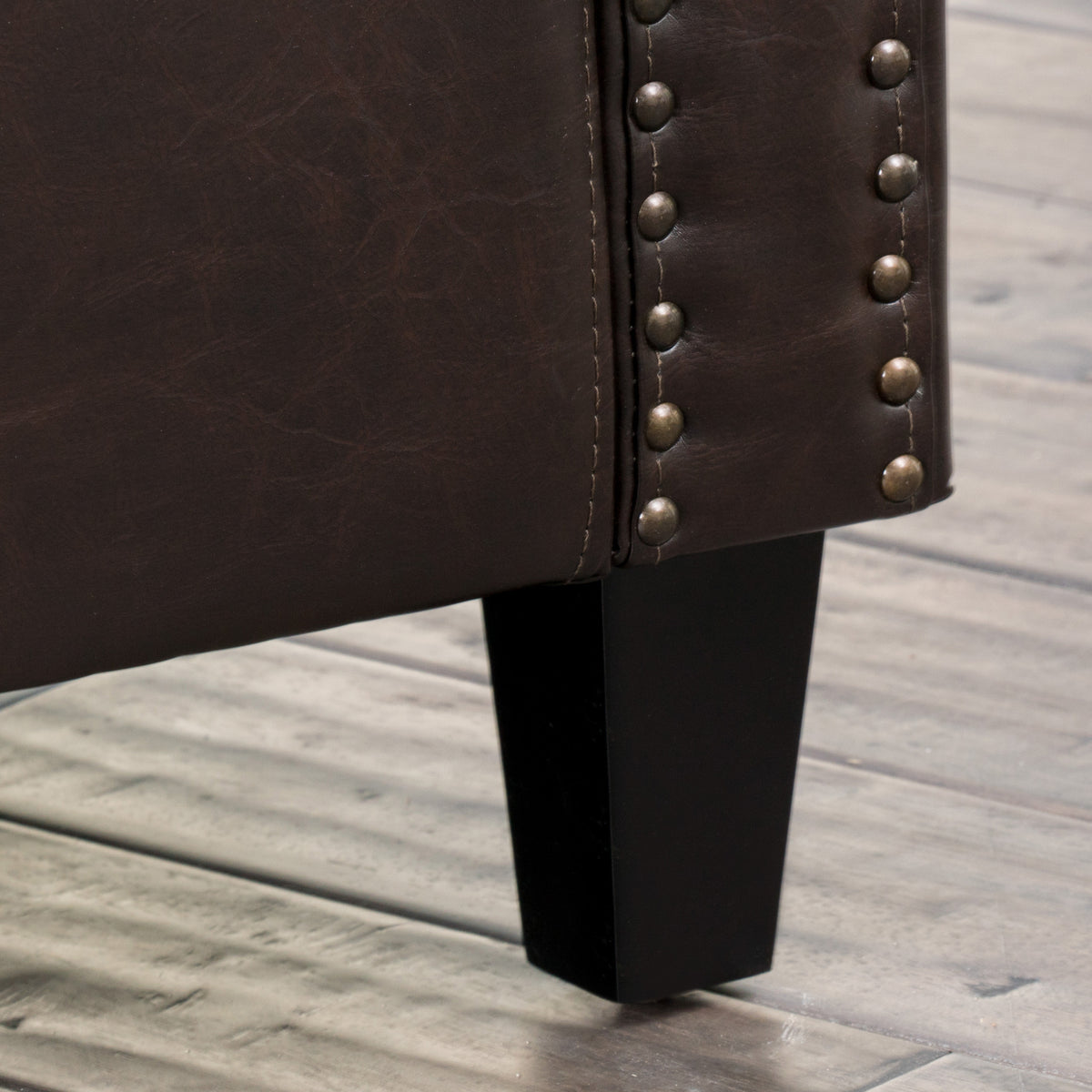 Brown Bonded Leather Club Chair X2358
