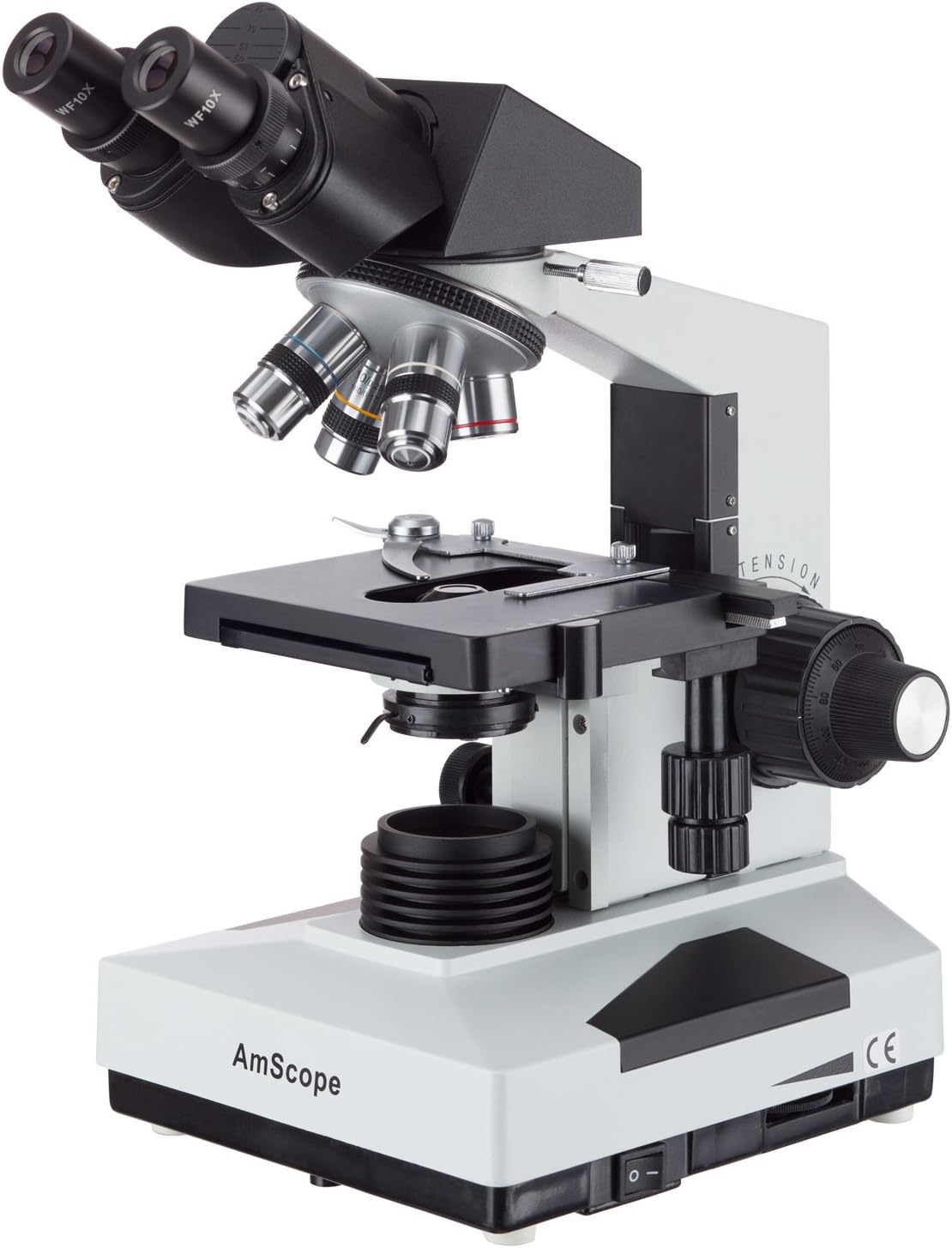White Compound Binocular Microscope, 40X-2000X Magnification P820