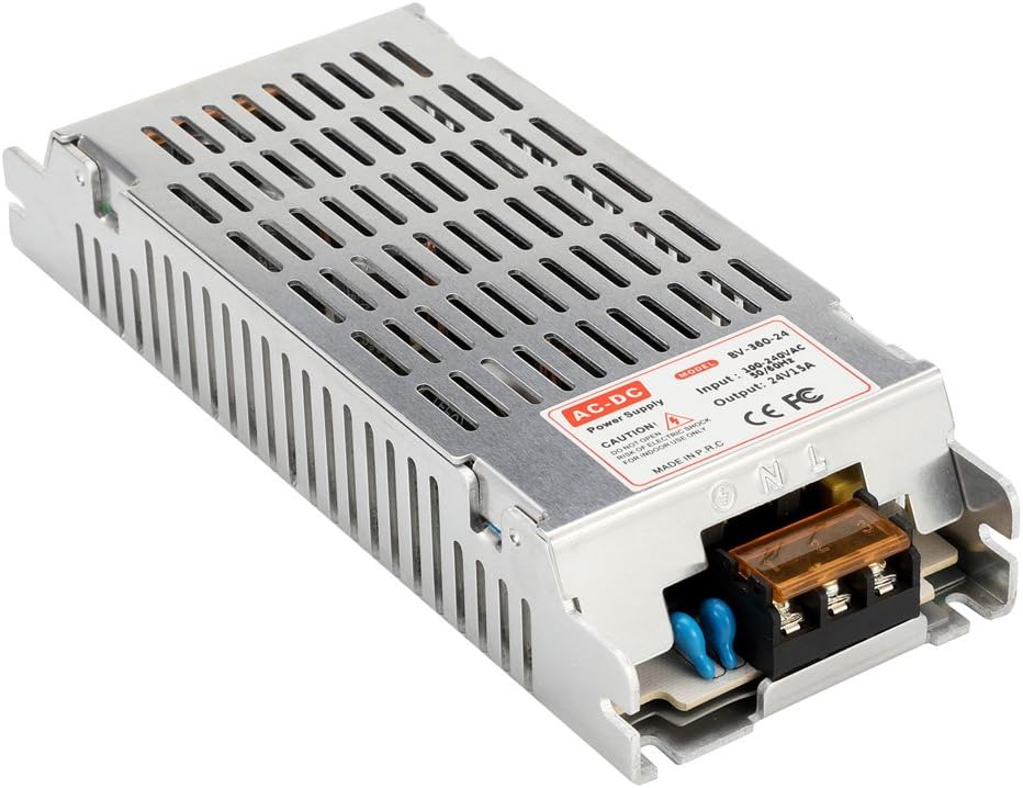 24V 15A 360W DC Universal Regulated LED Driver Power Adapter Pack of 2 S38389