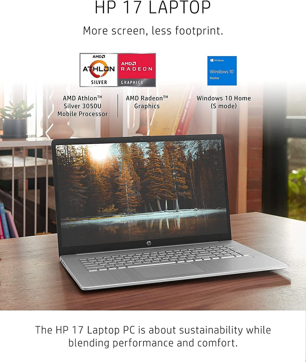 17.3" HD+ Display AMD Athlon Silver 3050U 4GB RAM 256GB SSD Laptop A243