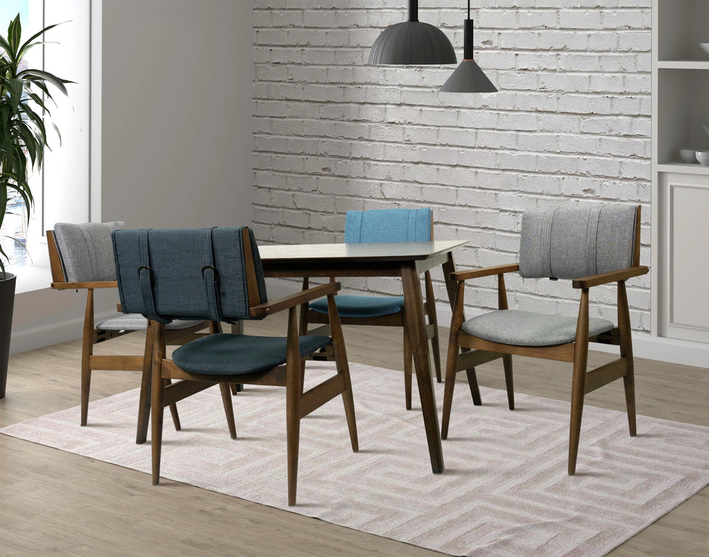 Gray Solid Wood Dining Chairs (Set of 2) O785
