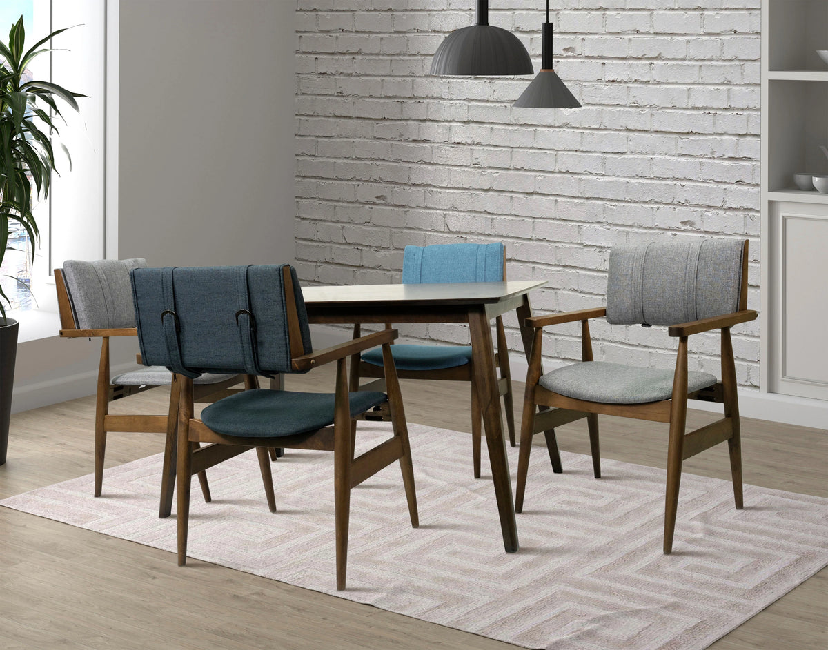 Gray Solid Wood Dining Chairs (Set of 2) O785