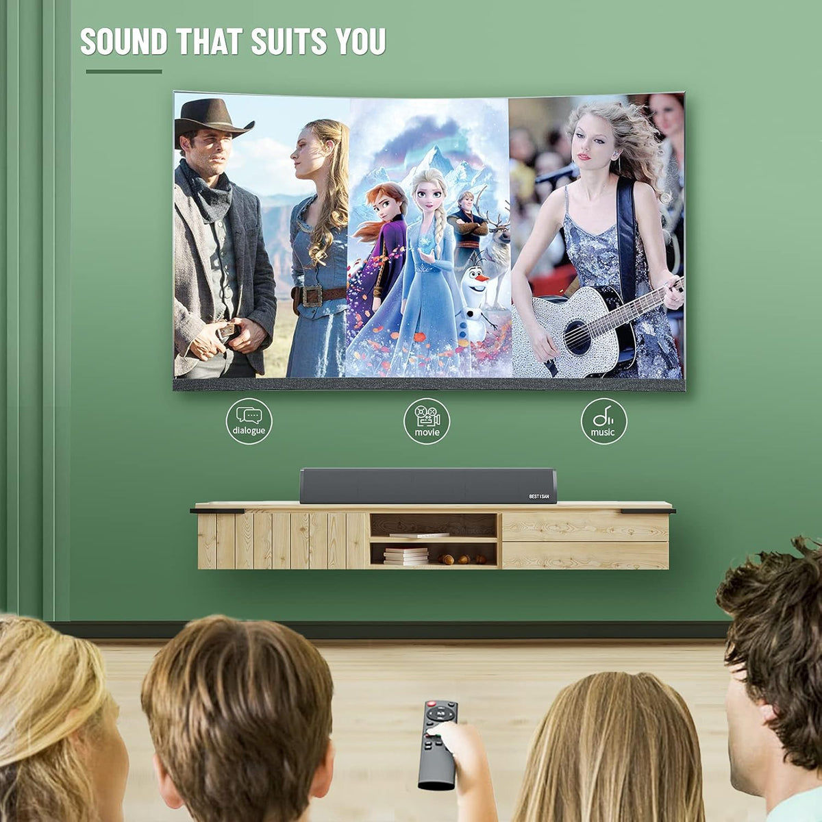 80 Watt Bluetooth 2.0 Channel Sound Bar C408