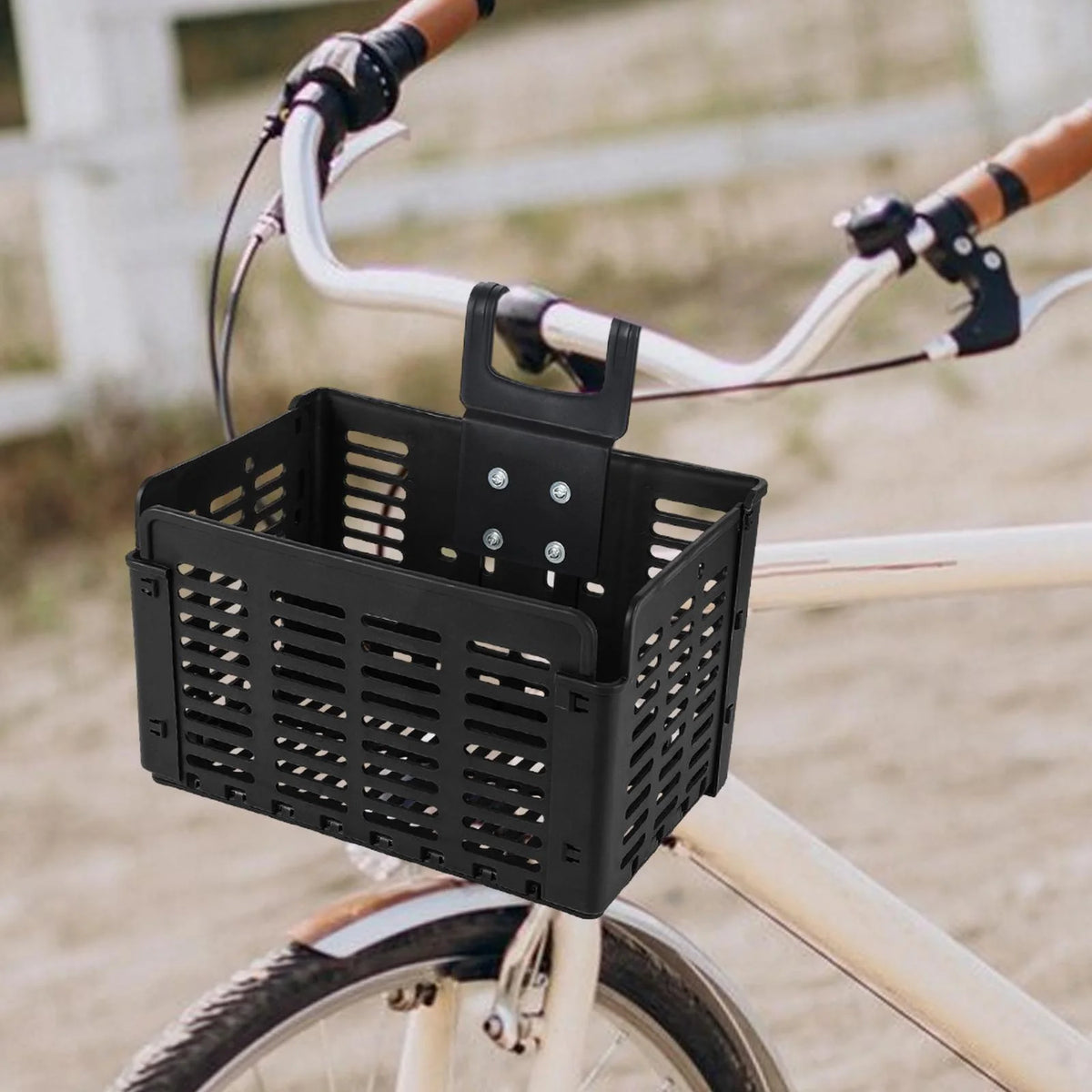 Foldable Bike Basket with Cargo Rack S360050
