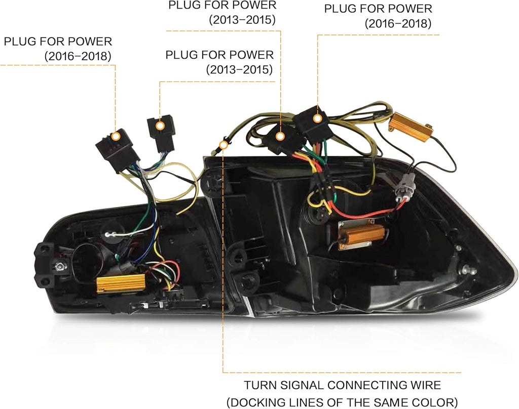 Black Tail Lights Assembly for BMW 3 Series F30 M918410