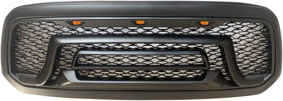 Matte Black Hood Mesh Grill N2459