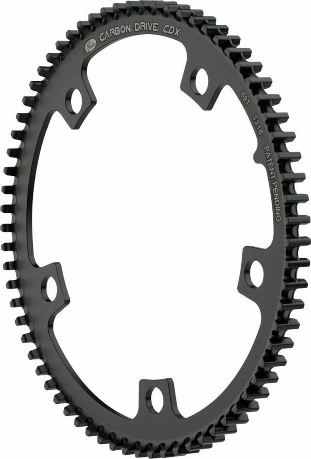 Carbon Drive CDX CenterTrack Front Pulley 69T 5 Bolt N414