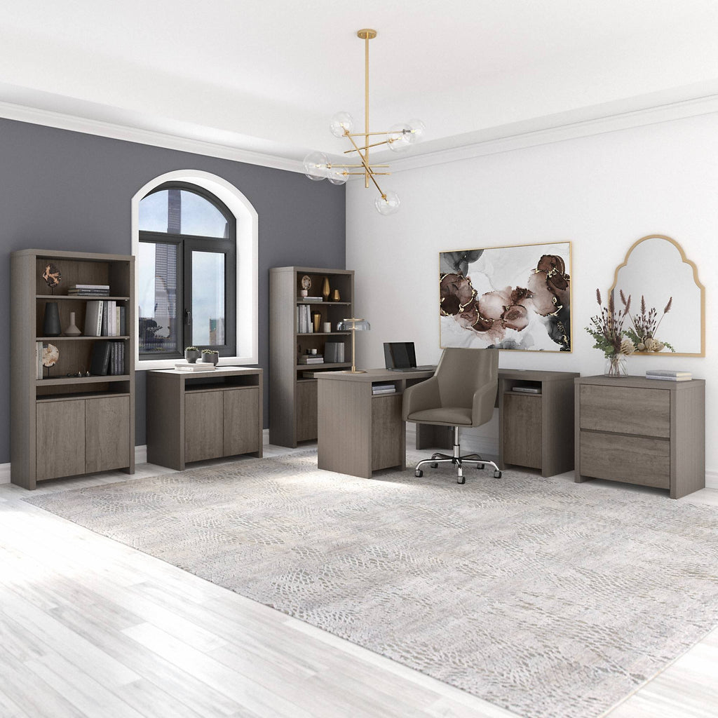 2 Drawer Lateral File Cabinet in Restored Gray V726961