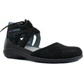 Black Crackle Velvet Raven Shoes P385547