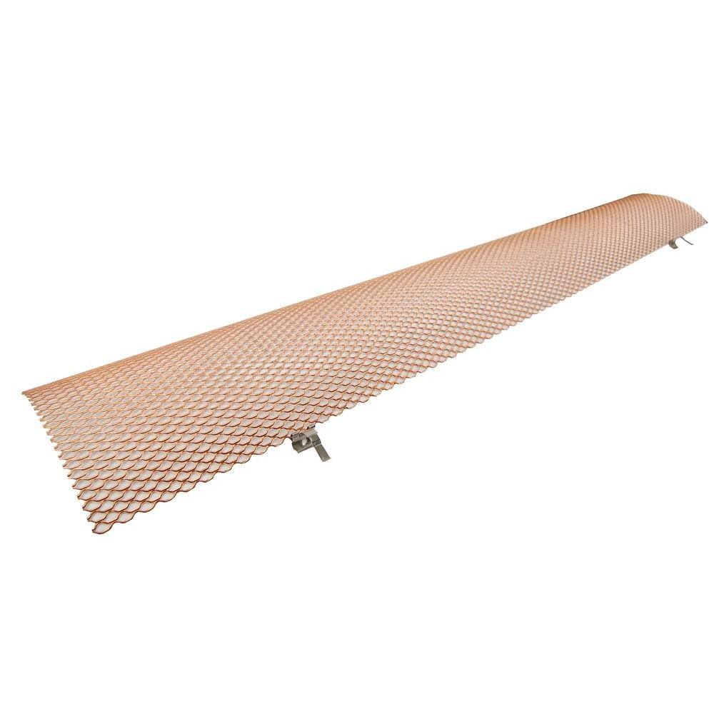 6 in. K-Style Copper 3 ft. Drop-In Gutter Guard (25-Piece per Carton) W3723
