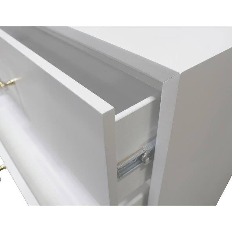 White Lacquer Hall Chest E5258