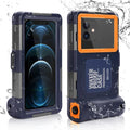 Waterproof Protective Case for Phones Up to 6.9 Inch with Lanyard P942