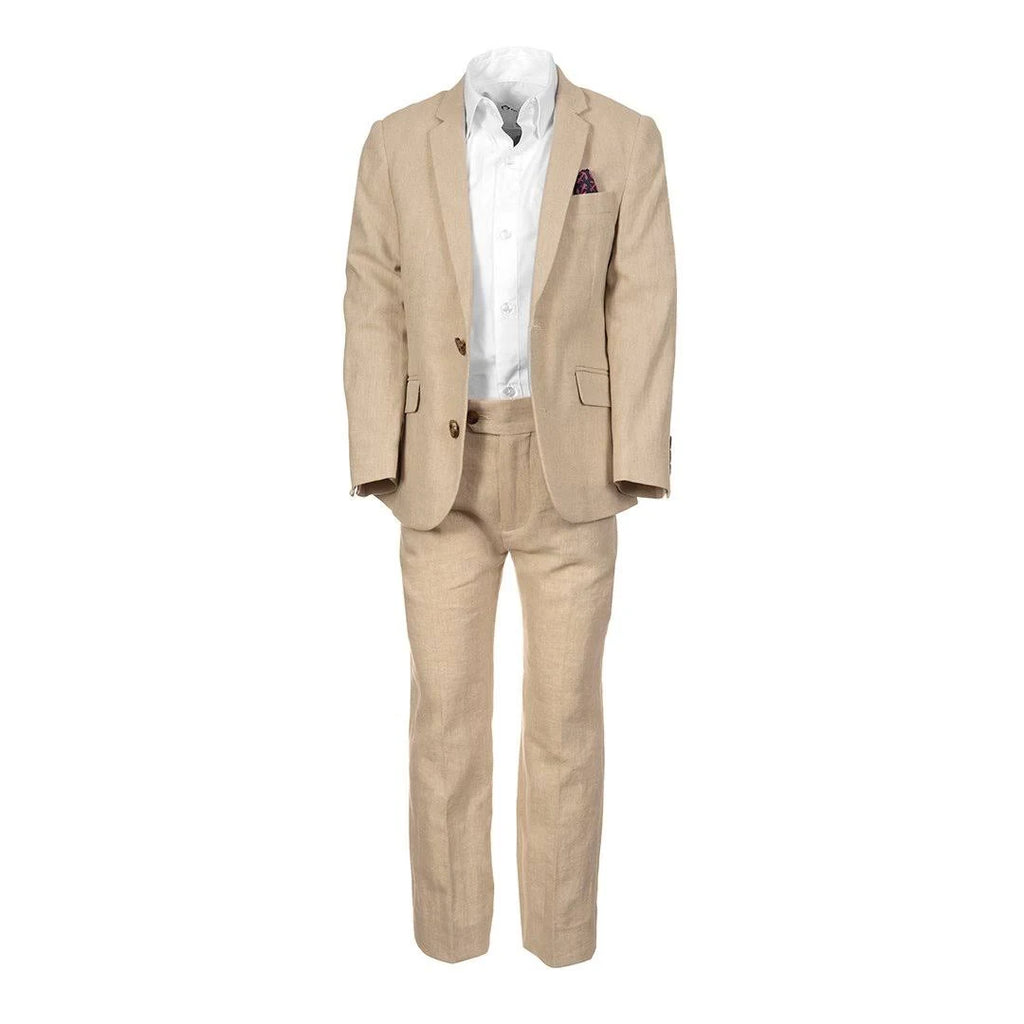 Khaki Herringbone Suit V152423