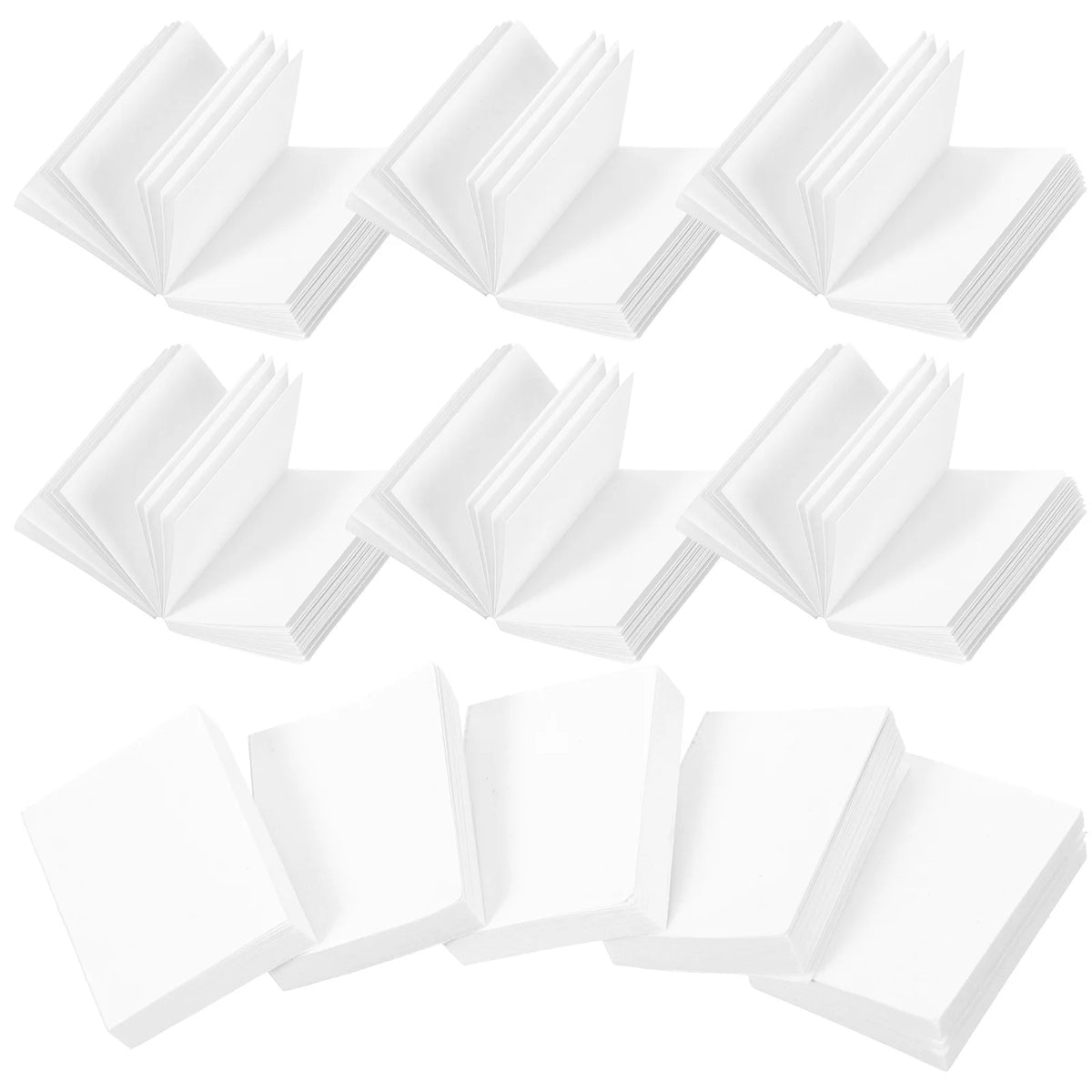 20pcs Doll House Mini Books Blank Paintable Models Prop M631936