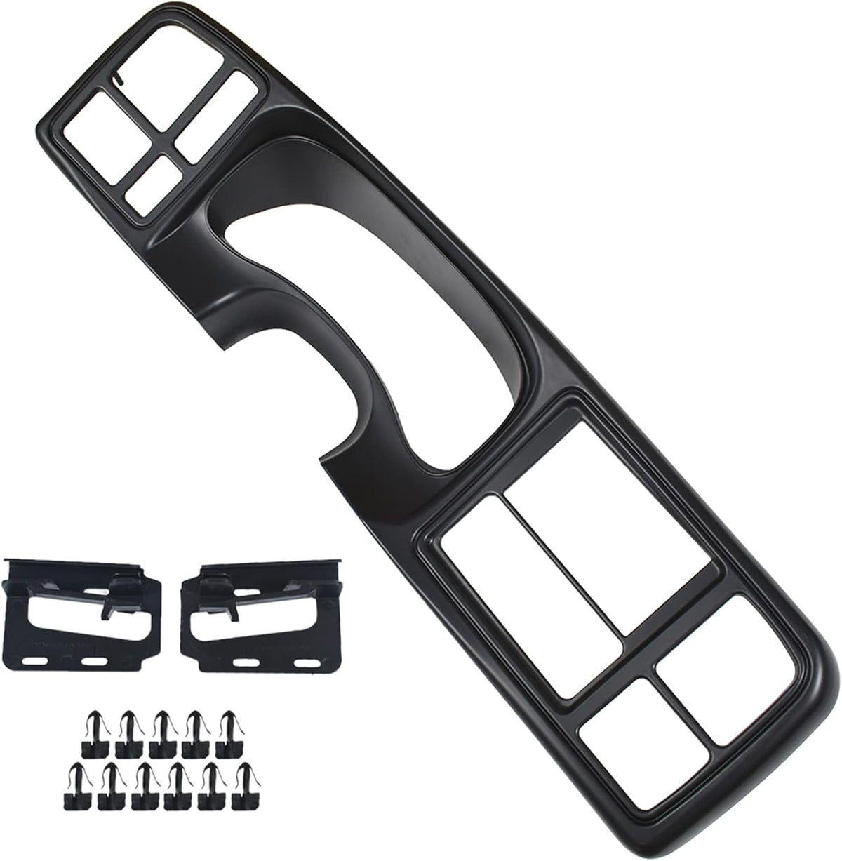 Double Din Truck Dash Kit Matte Black J5443