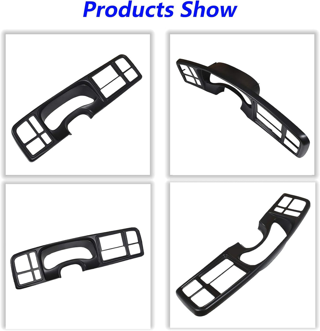 Double Din Truck Dash Kit Matte Black J5443