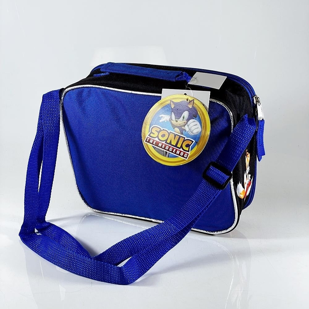 Blue Black Sonic Backpack with Insulated Lunch Bag T238239