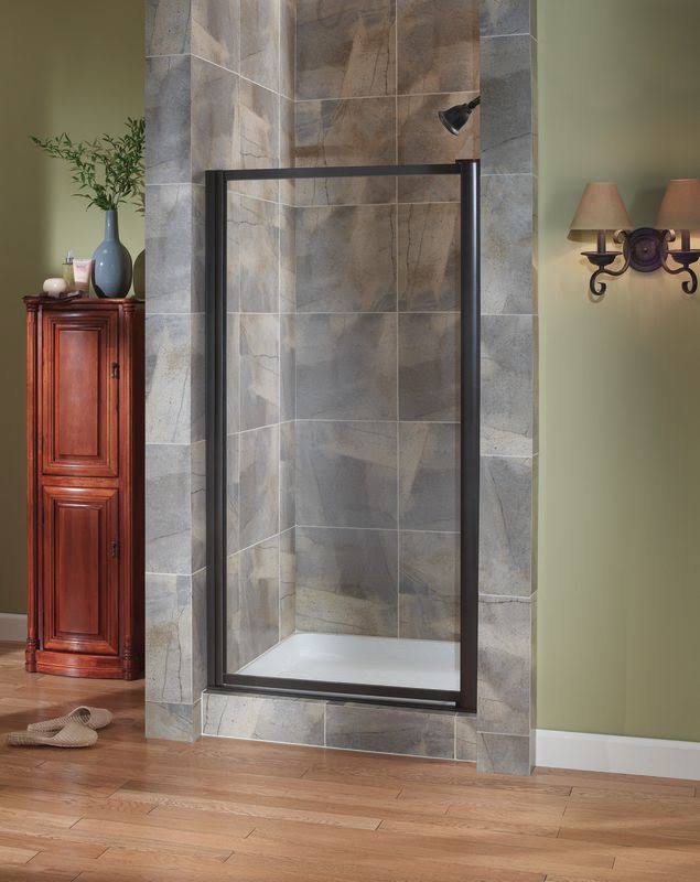 Oil Rub Bronze Pivot Shower Door V4385