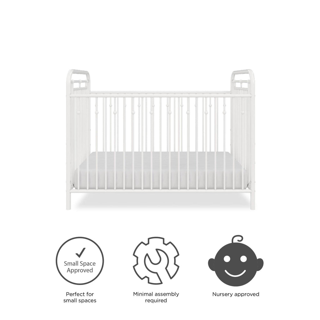 White Metal Crib R10284