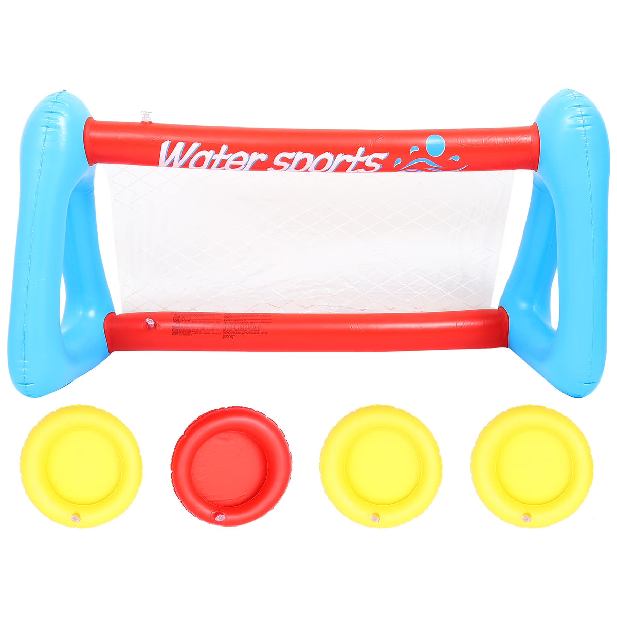 Inflatable Pool Float Set with Volleyball Net and Volleyballs F14135