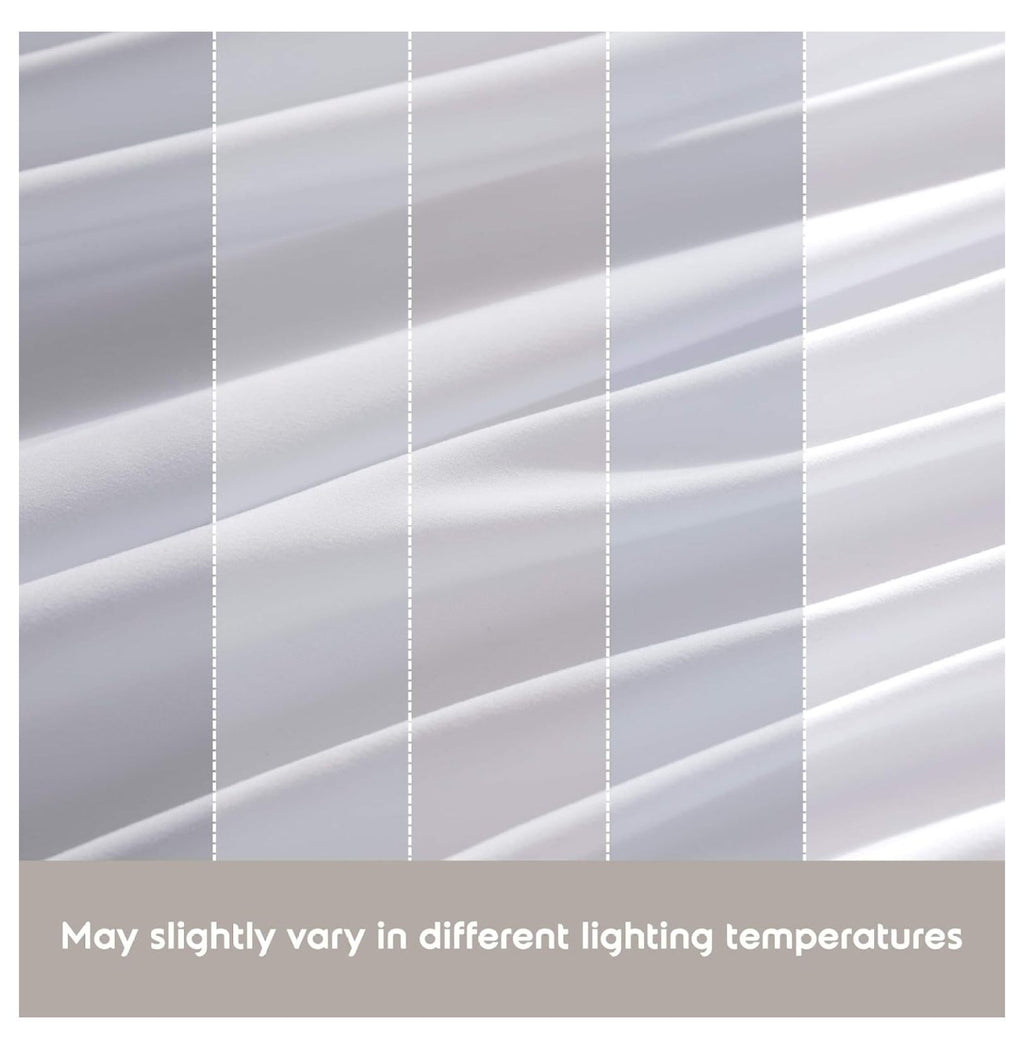 White Twin Sheets Set 3 Piece Deep Pocket D814191