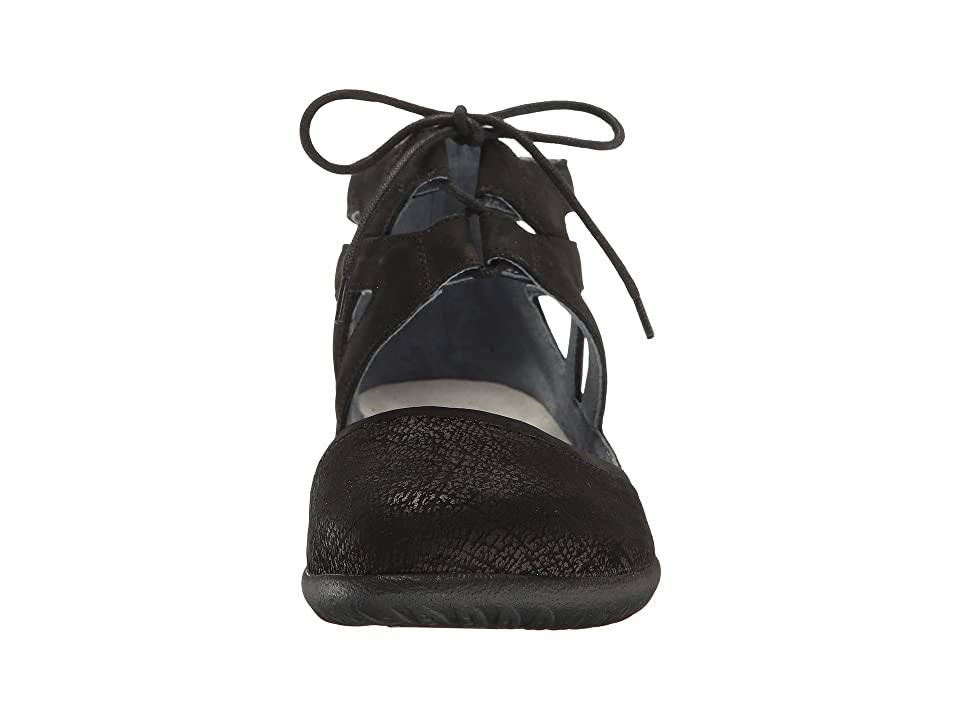 Black Crackle Velvet Raven Shoes P385547