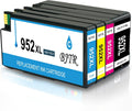 4 Pack Black Yellow Magenta Cyan Ink Cartridges for HP 952 952XL Printers K4456