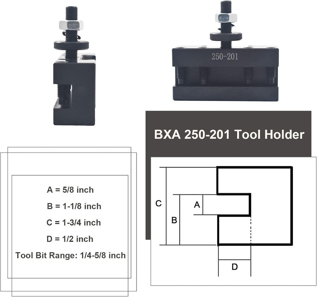 Wedge Type Quick Change CNC Lathe Tool Post Tool Holder Y71070