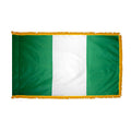 Nigeria Flag with Side Pole Sleeve and Fringe X861