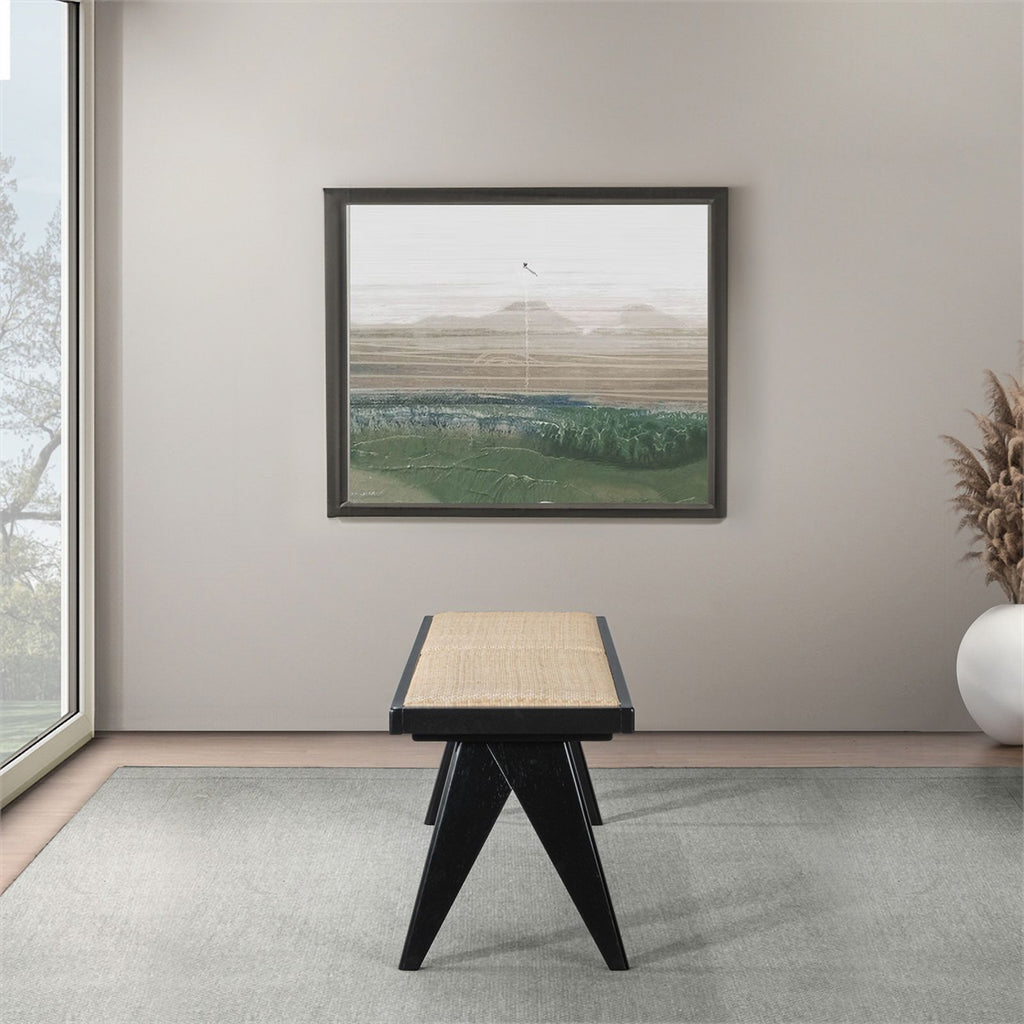 Camel Natural Rattan Dining Bench C4827
