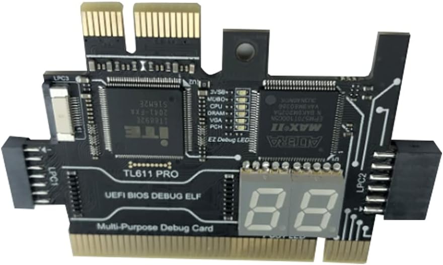PCIe Motherboard Diagnostic Card Analyzer for Laptop Desktop (Black) K528