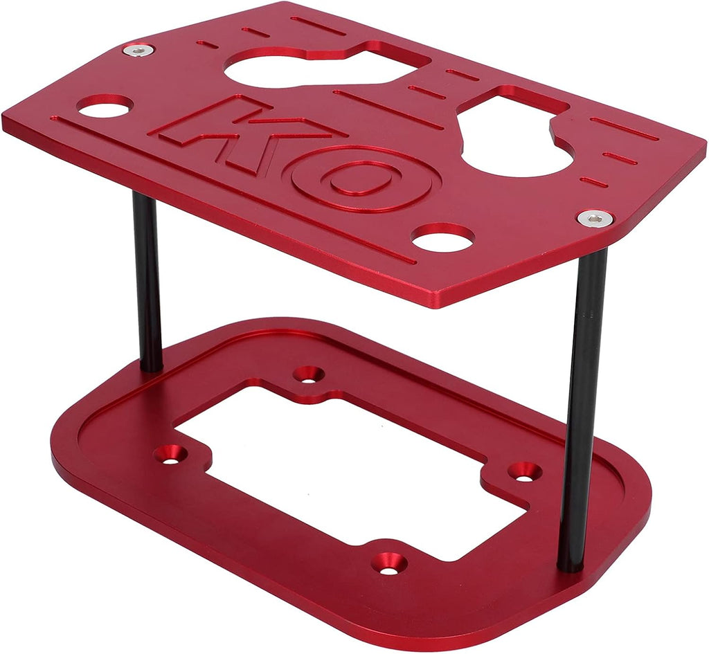 Battery Hold Down Tray Bracket Aluminum Red Pack of 2 O663724