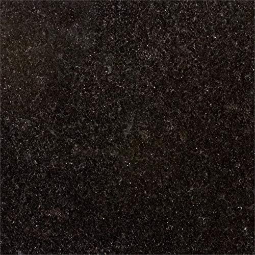 Solid Black Granite Top Kitchen Cart S19163