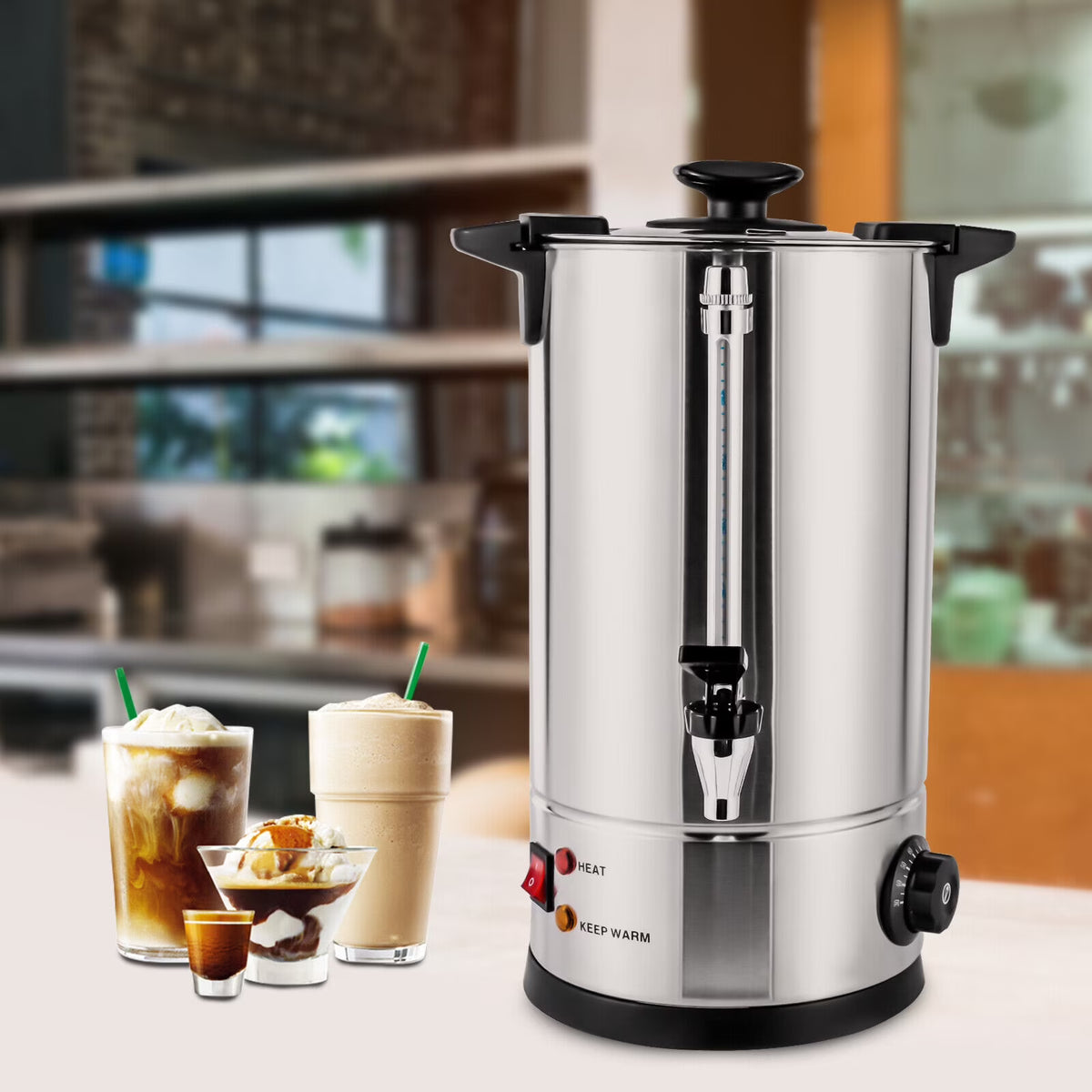 1000W Stainless Steel 10 Litre Hot Water Urn N142985