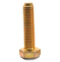 9/16 inch-12 x 2 inch Coarse Thread Grade 8 Hex Cap Screw, Alloy Steel Yellow Zinc Plated, Pk 25 O29608