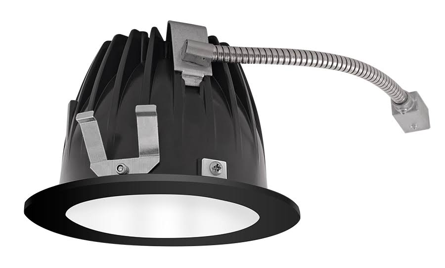 LED Trim Mod4 Round Wallwash White Cone Black Ring H48456