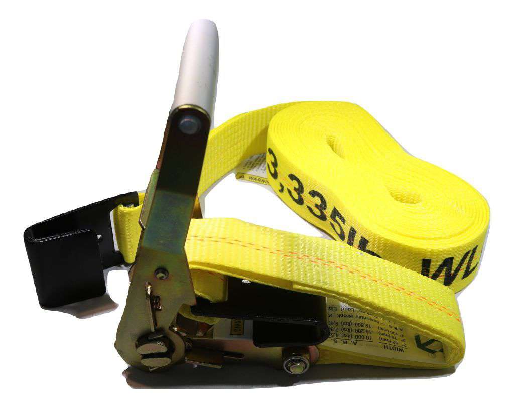 10 Pack 2" X 27 Ft. Ratchet Strap with Flat Hooks W41697