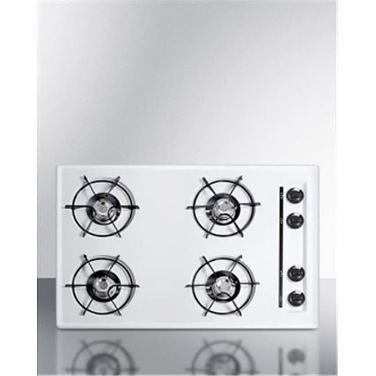 White 4 Burner Gas Cooktop O978954