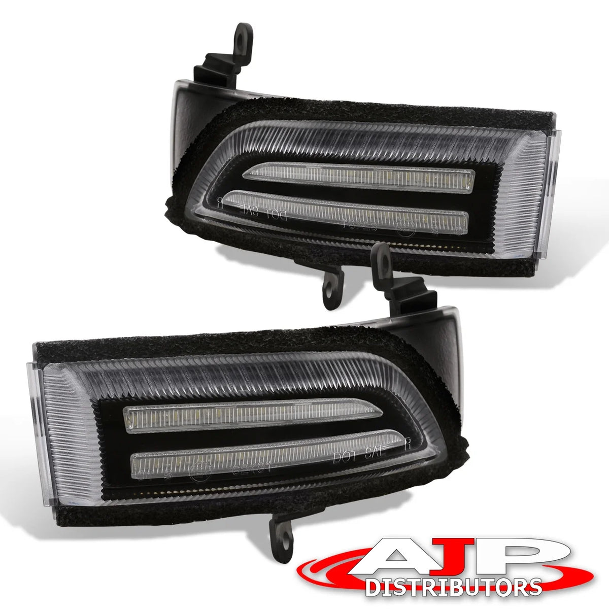 Sequential LED Mirror Turn Signal Lights Clear M9998