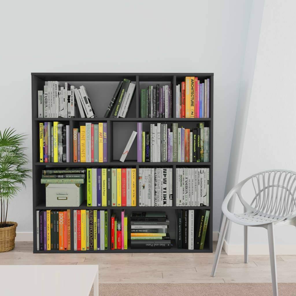 Concrete Gray Room Divider Book Cabinet Chipboard C2532